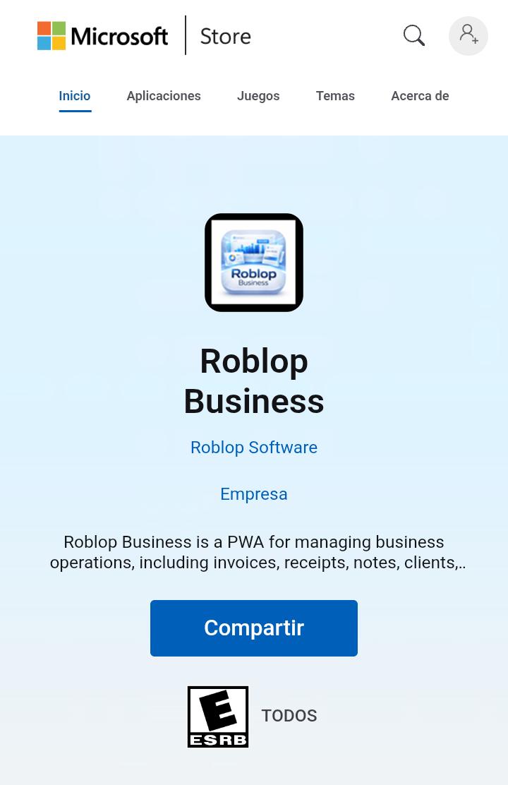 Roblop Business en Microsoft Store